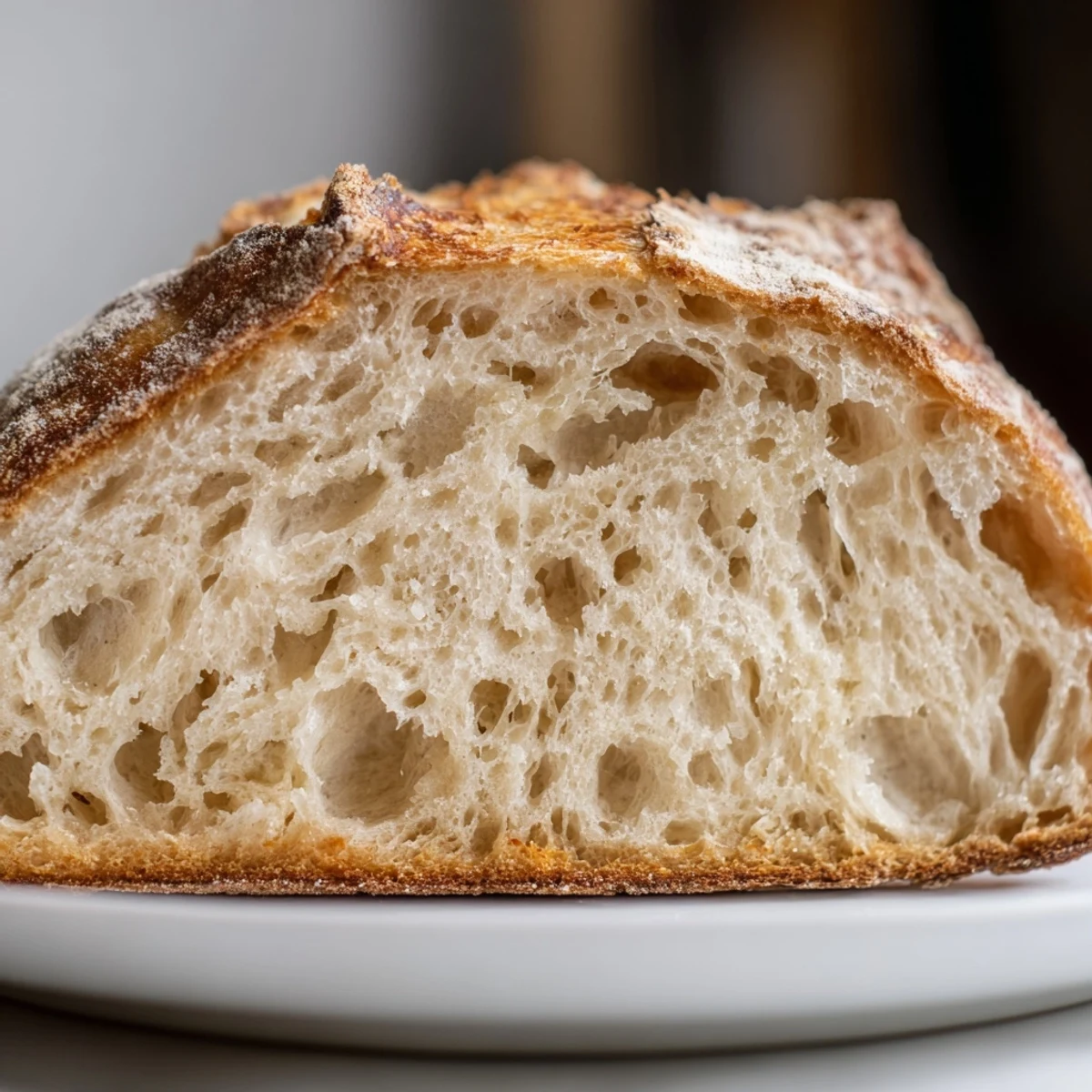 Freshly baked The Best Easy No-Knead Bread: imagine the delightful aroma of artisan bread, perfect with butter.