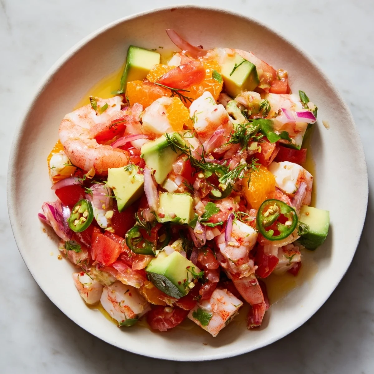 Light Fresh Shrimp Ceviche