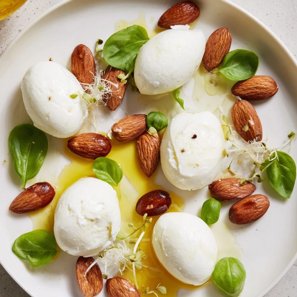 Polished Pebble Cheese Almonds