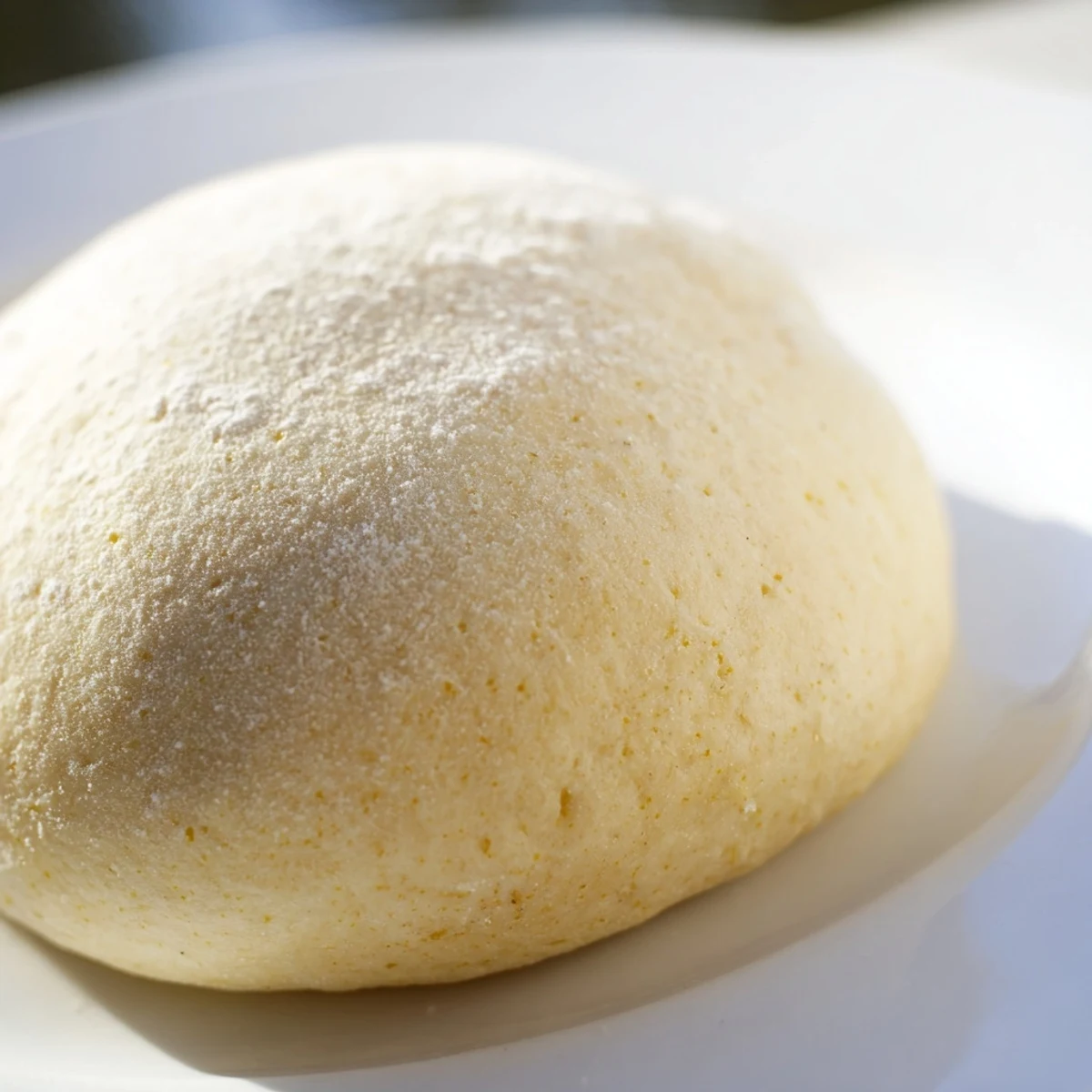 Golden brown homemade pizza dough, ready to be topped and baked into delicious family pizzas.