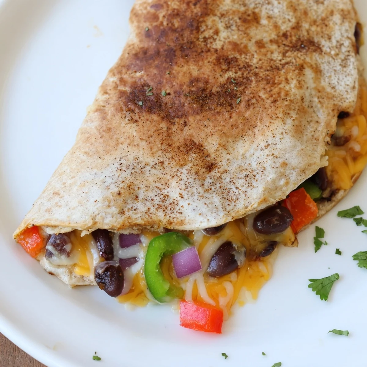 Black Bean Cheesy Quesadilla