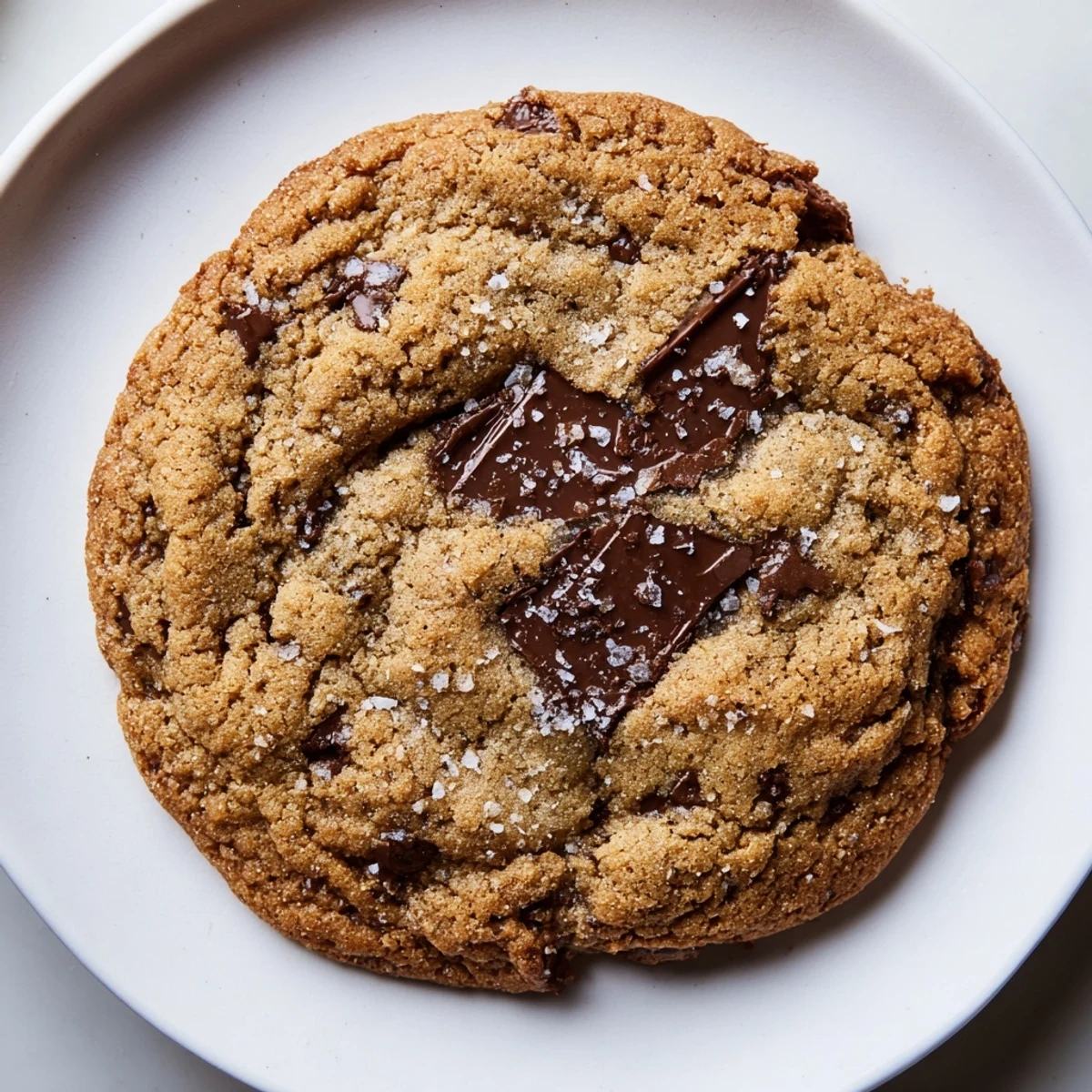 Warm, gooey miso brown butter cookies cooling on a wire rack, perfect dessert.