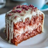 Blush-pink Rosé Velvet Cake, perfect for celebrations and dessert.