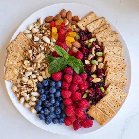 Enjoy The Picket Fence, a delightful snack platter filled with a sweet and savory medley.