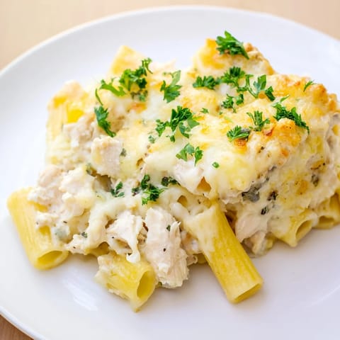 Chicken Alfredo Bake