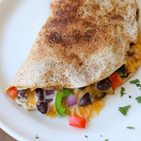 Black Bean Cheesy Quesadilla