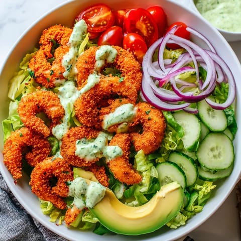 Spicy Crispy Shrimp Salad