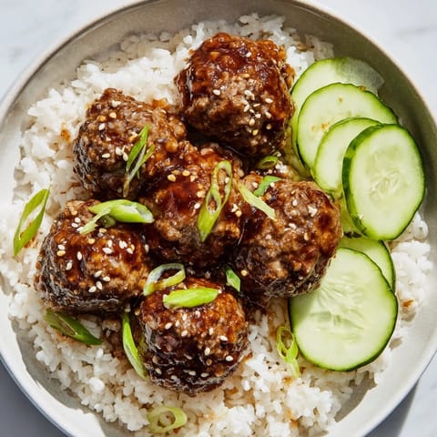 Teriyaki Meatball Bowls