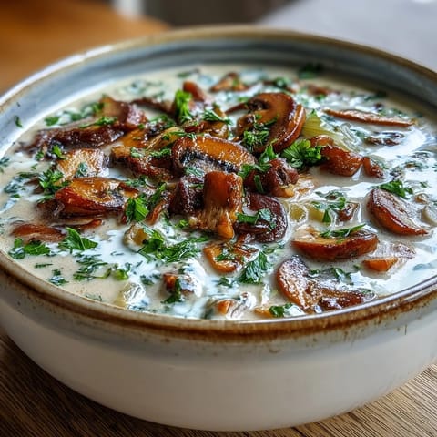 Creamy Mushroom Stroganoff