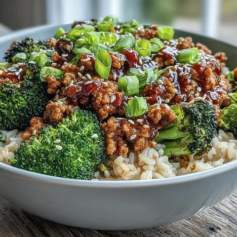 Sweet and Spicy Turkey Broccoli Bowls