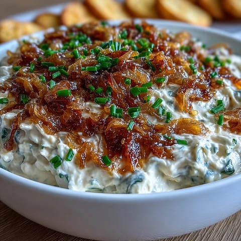 Caramelized Onion Dip Chives