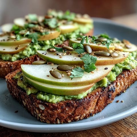 Avocado Green Apple Toast