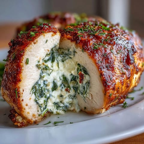Spinach Feta Stuffed Chicken