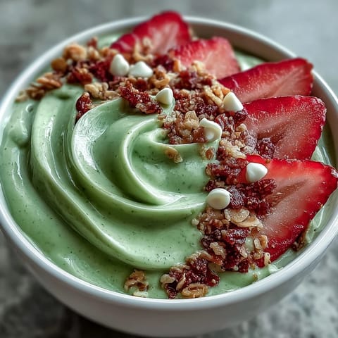 Strawberry Matcha Smoothie Bowl