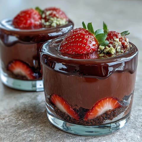 Dubai Chocolate Strawberry Cups