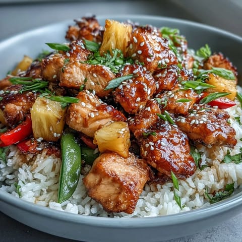 Pineapple Teriyaki Chicken Bowls