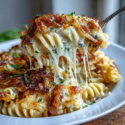 French Onion Pasta Bake