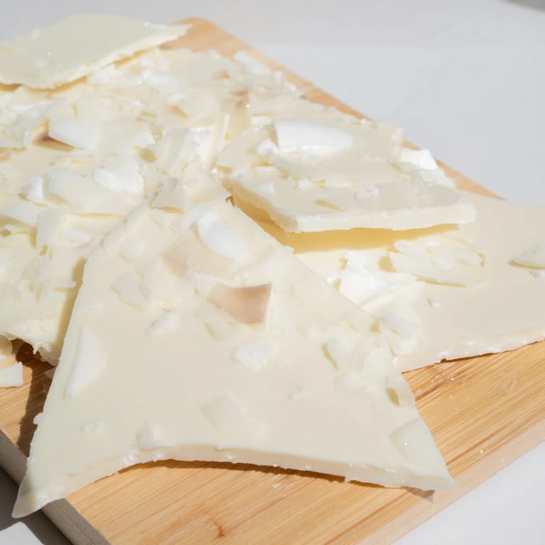 Flaky sea salt finishes the artful assembly of The Arctic Tundra dessert's ice and cheese.