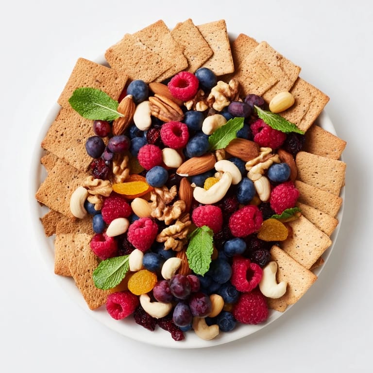 Fresh berries and nuts are the stars of this easy The Picket Fence appetizer recipe.