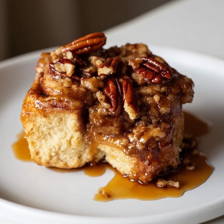 These decadent Pecan and Honey Sticky Buns are perfectly spiced and topped with crunchy pecans.