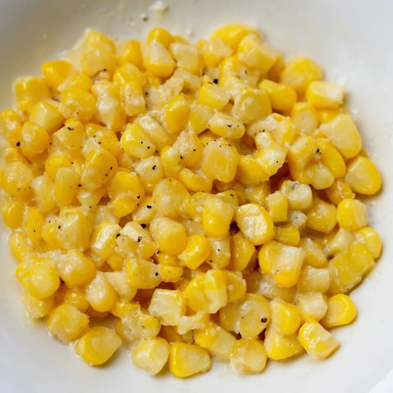 Delicious honey butter skillet corn, glistening with melted butter, is a simple, satisfying vegetarian recipe.
