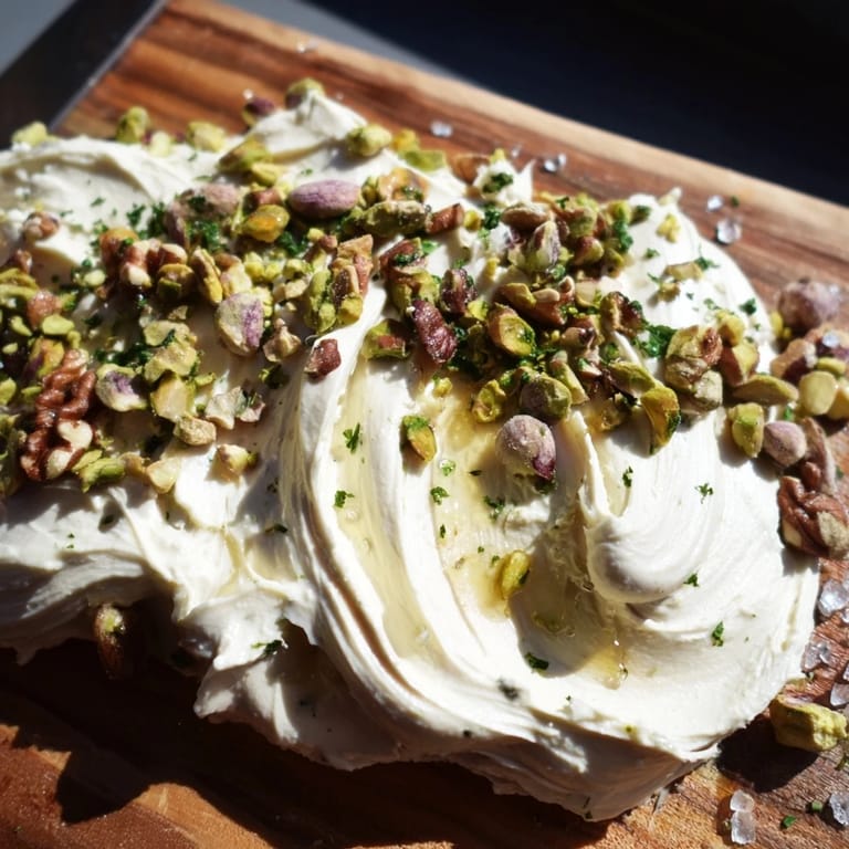 A vibrant Flavored Butter Board Charcuterie on a wooden serving platter, surrounded by sliced baguette, crackers, and charcuterie for entertaining.