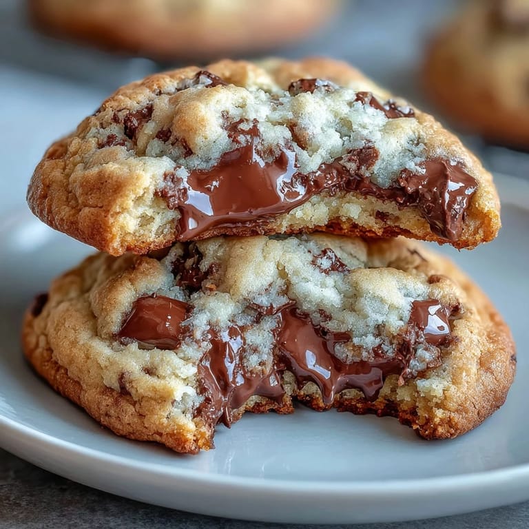 2. These unique cottage cheese chocolate chip cookies are perfectly golden with rich pockets of chocolate.