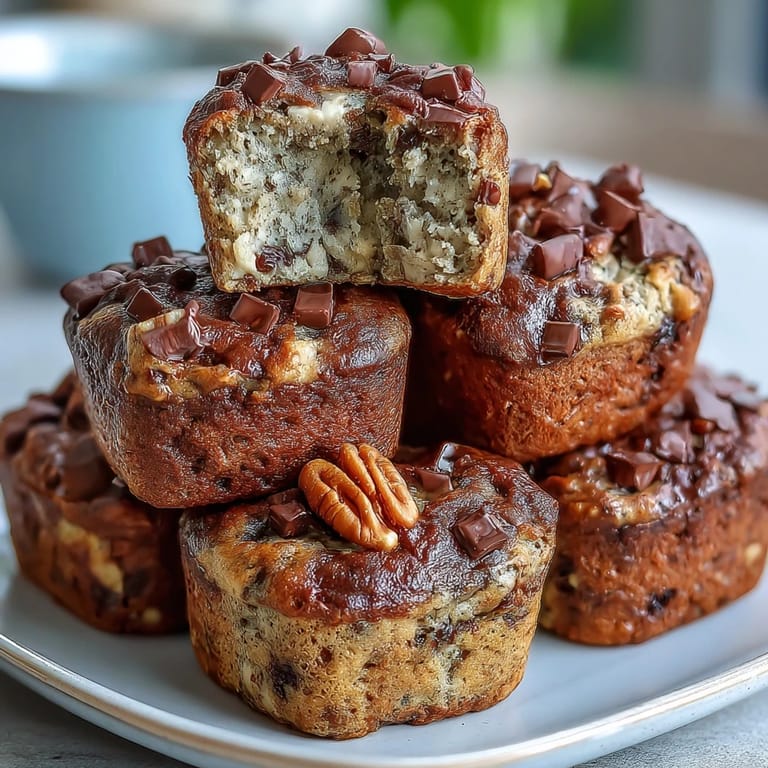 Freshly baked banana muffins loaded with protein powder, their soft crumb and nutty aroma making them ideal for weekly meal prep.