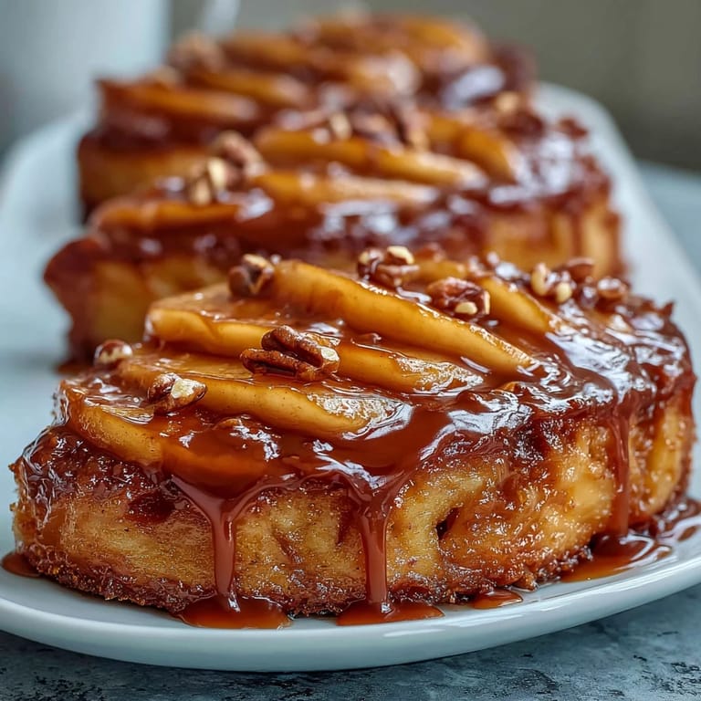 Decadent caramel apple slices drizzled with melted chocolate, perfect for festive gatherings or a sweet family treat.