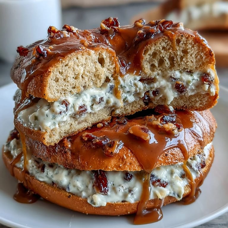 Warm cinnamon raisin bagels, made with high-protein flour, served with a smooth Greek yogurt glaze for a nourishing breakfast or snack.