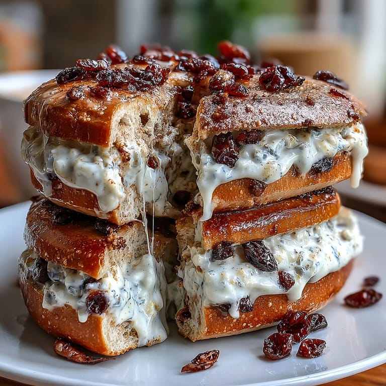 Golden-baked cinnamon raisin bagels, packed with protein and juicy raisins, finished with a creamy Greek yogurt glaze for extra flavor.