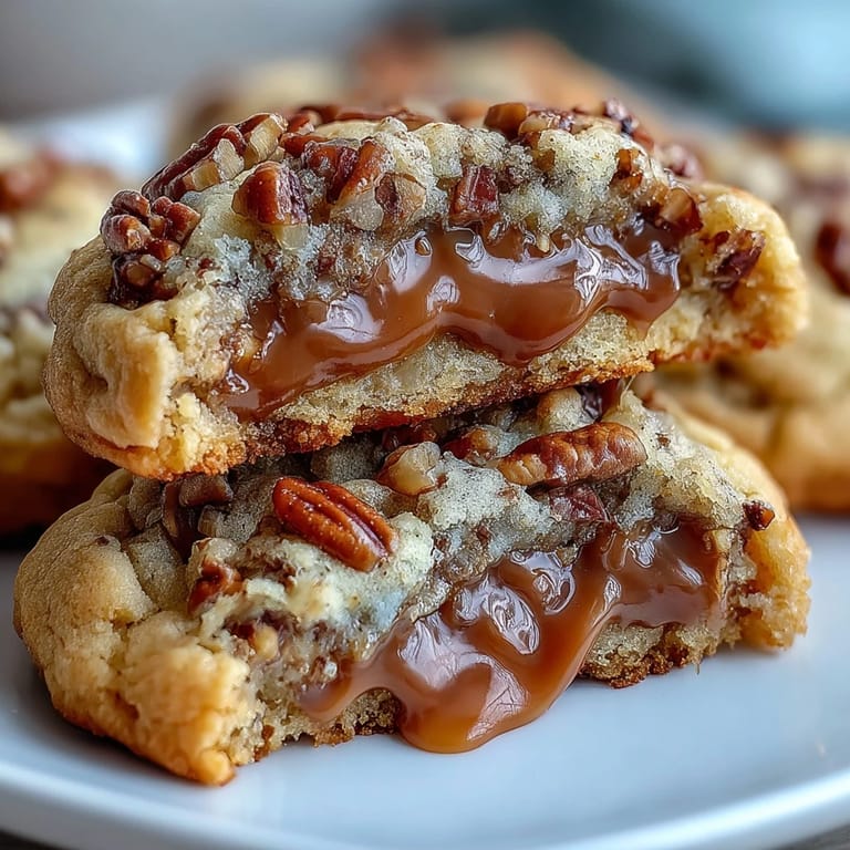 2. Decadent butter pecan cookies with caramel swirl offer a buttery base, crunchy pecans, and luscious caramel ribbons.  