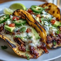 Festive Cinco de Mayo taco bar spread with grilled chicken, beef, and toppings for DIY tacos.