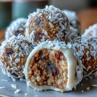 Wholesome carrot cake bliss balls packed with oats, walnuts, and warming spices for a healthy, no-bake treat.
